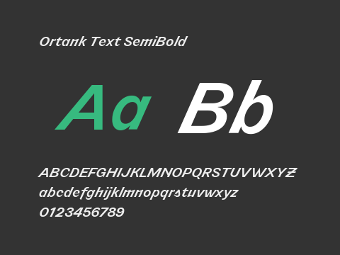 Ortank Text SemiBold