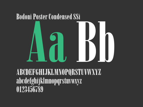 Bodoni Poster Condensed SSi