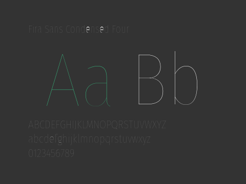 Fira Sans Condensed Four