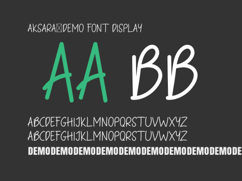 Aksara-DEMO FONT Display