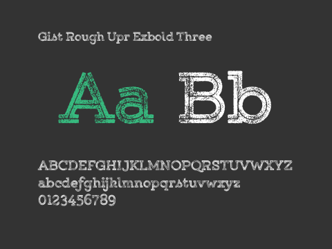 Gist Rough Upr Exbold Three