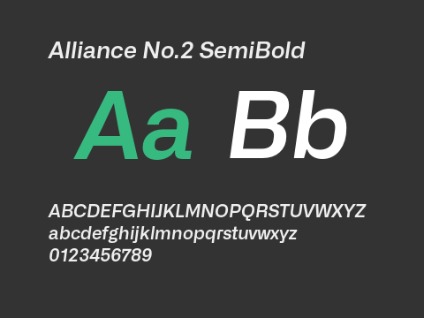 Alliance No.2 SemiBold