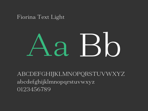 Fiorina Text Light