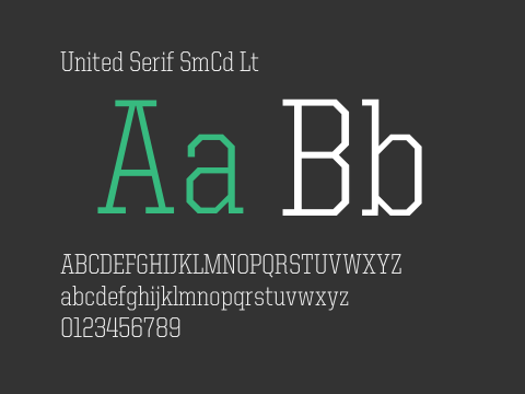 United Serif SmCd Lt