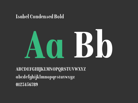 Isabel Condensed Bold