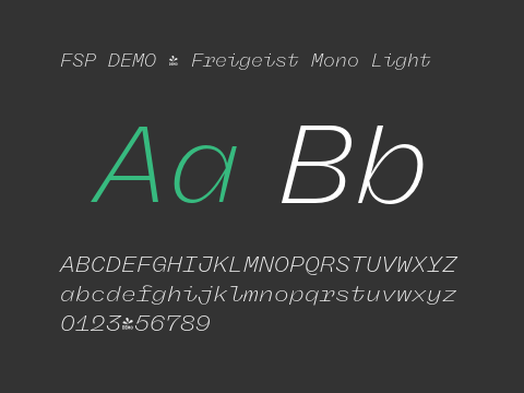 FSP DEMO - Freigeist Mono Light