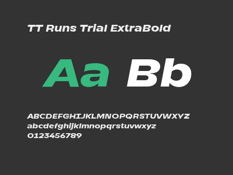 TT Runs Trial ExtraBold