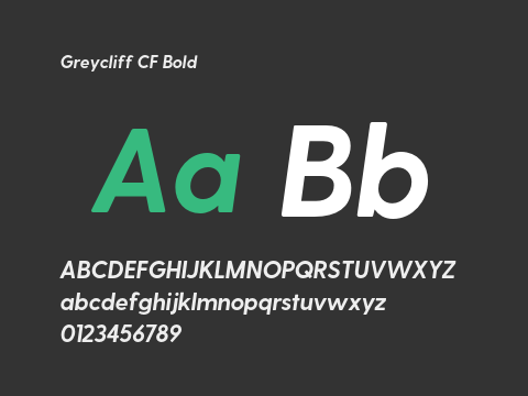 Greycliff CF Bold