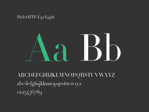 Didot HTF-L42-Light