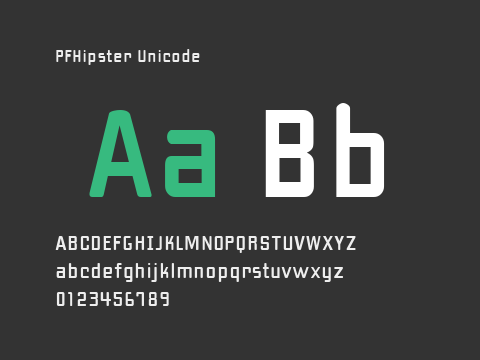 PFHipster Unicode