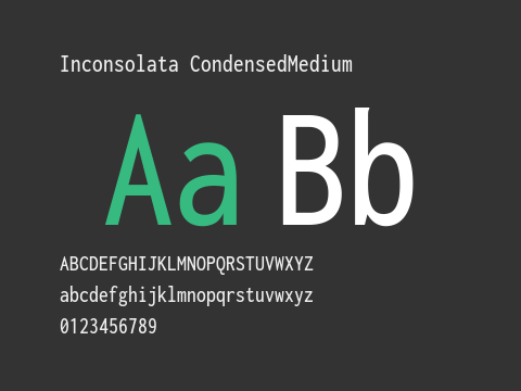 Inconsolata CondensedMedium