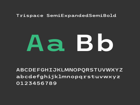 Trispace SemiExpandedSemiBold