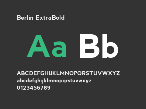 Berlin ExtraBold