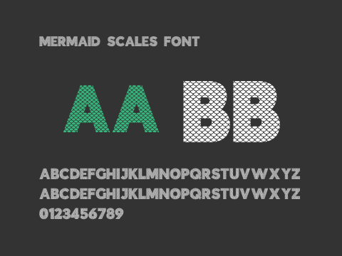 Mermaid Scales Font