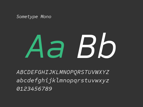 Sometype Mono