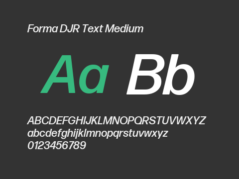 Forma DJR Text Medium