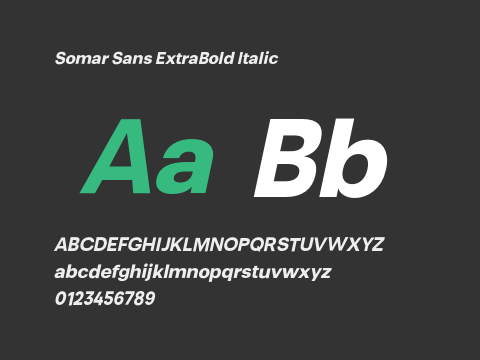 Somar Sans ExtraBold Italic