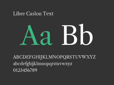 Libre Caslon Text