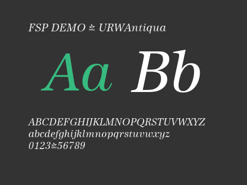 FSP DEMO - URWAntiqua