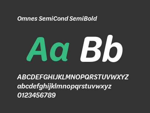 Omnes SemiCond SemiBold