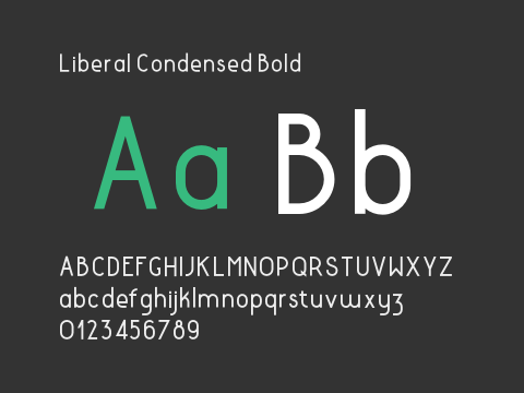 Liberal Condensed Bold