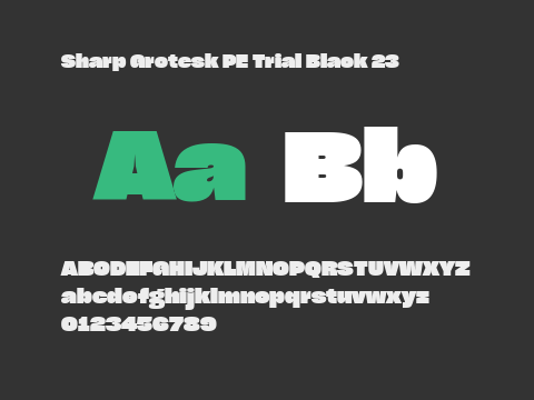 Sharp Grotesk PE Trial Black 23