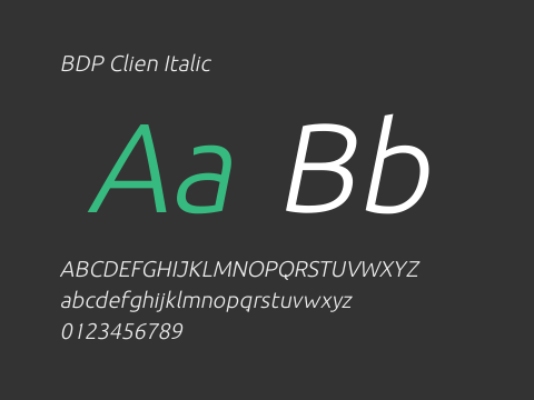 BDP Clien Italic