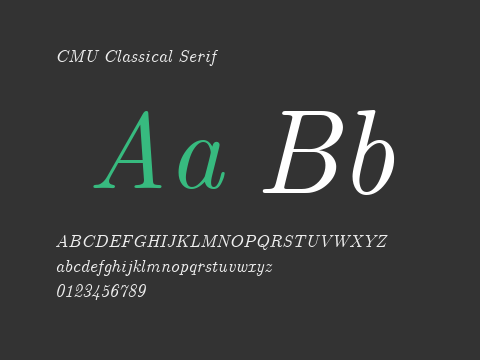 CMU Classical Serif