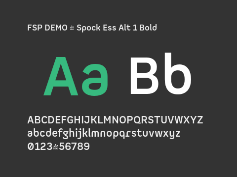 FSP DEMO - Spock Ess Alt 1 Bold