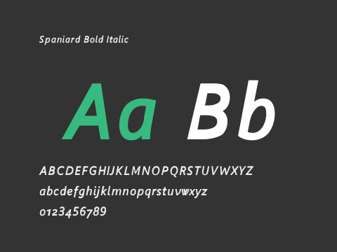 Spaniard Bold Italic