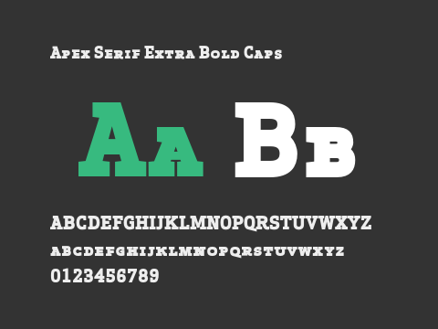 Apex Serif Extra Bold Caps