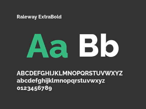 Raleway ExtraBold