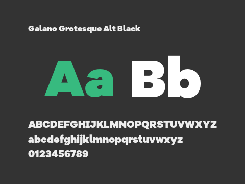 Galano Grotesque Alt Black