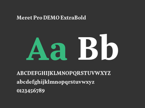 Meret Pro DEMO ExtraBold