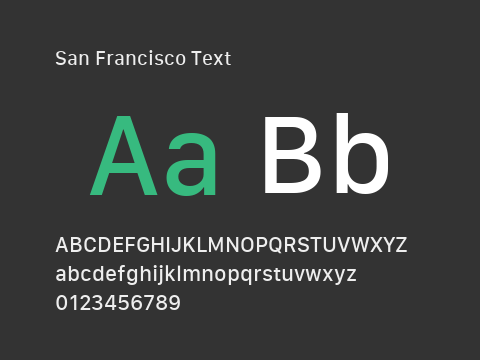 San Francisco Text