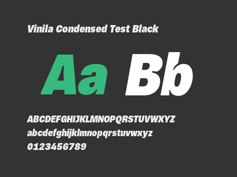 Vinila Condensed Test Black