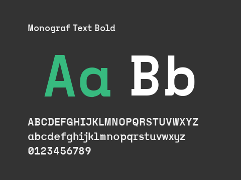 Monograf Text Bold