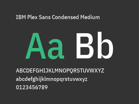 IBM Plex Sans Condensed Medium