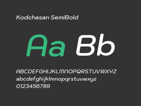 Kodchasan SemiBold