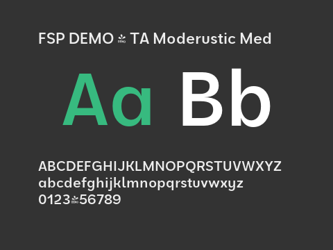 FSP DEMO - TA Moderustic Med