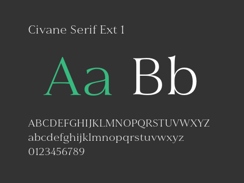 Civane Serif Ext 1