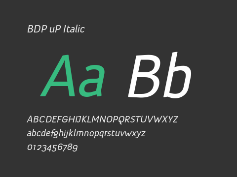 BDP uP Italic