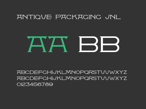 Antique Packaging JNL