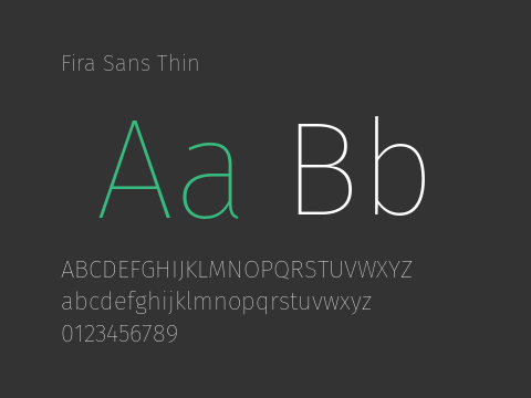 Fira Sans Thin