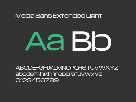 Media Sans Extended Light