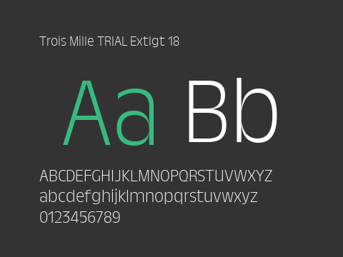 Trois Mille TRIAL Extlgt 18