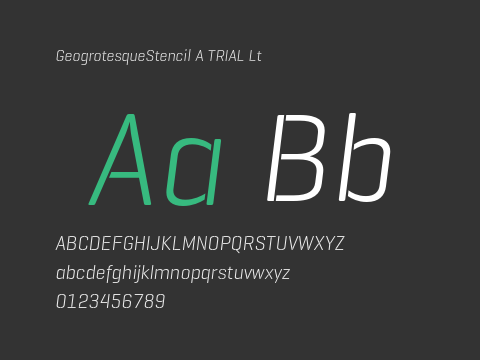 GeogrotesqueStencil A TRIAL Lt