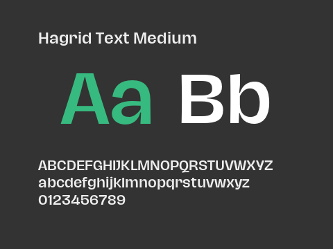 Hagrid Text Medium