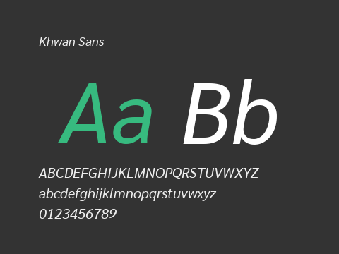 Khwan Sans