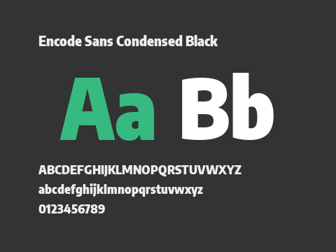 Encode Sans Condensed Black